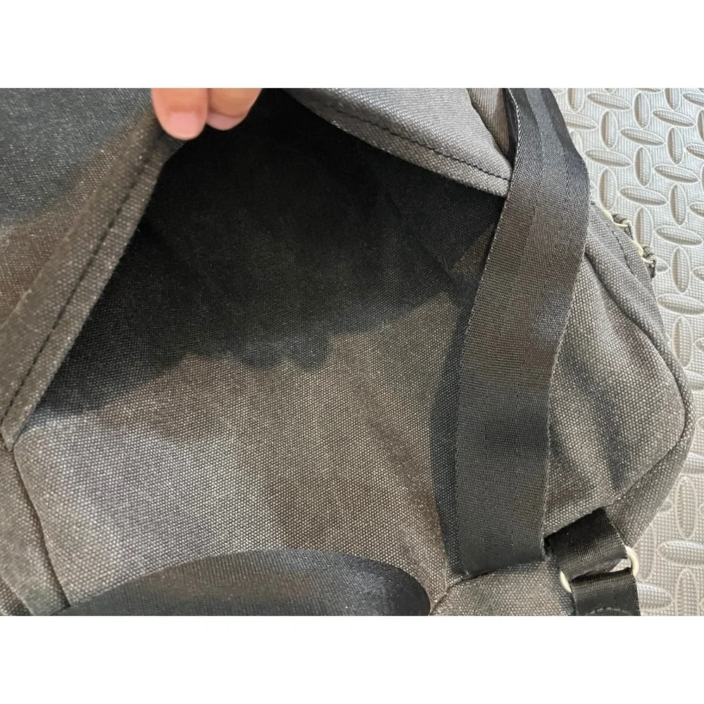 QWSTION Backpack Unisex O/S Black Canvas Convertible Tote Bag Zurich Design
